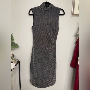 Ralph Lauren Shimmering Black Sleeveless Midi Dress 12